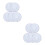 10Pcs White Enamel Round Plates Easy Clean Serving Plates for Dinner 9