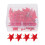150Pcs Cute Red Metal Plastic Thumbtacks for Wall Cork Board Use 3