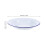 10Pcs White Enamel Round Plates Easy Clean Serving Plates for Dinner 11