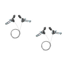 2Pcs Black Aluminum Bike Shifters Lightweight Replacement Gear Levers