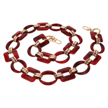 Red Resin Retro Women Bag Chain Stylish DIY Decorative Strap