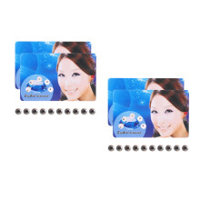 4Packs Teeth Jewelry Kit White Tooth Gems Crystal Accessories