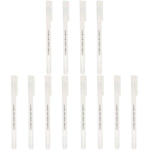 12Pièces Colles Bâtons Stylo Forme Blancs Séchage Rapide Usage Maison