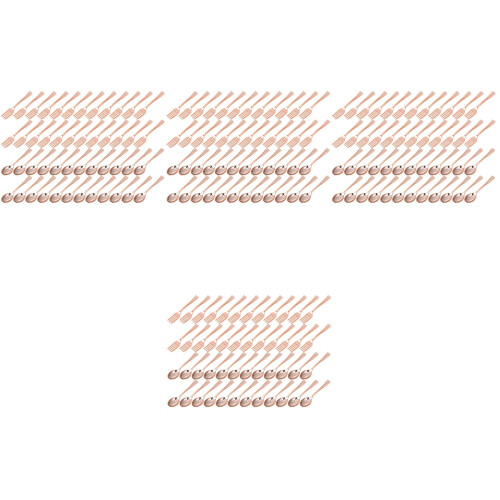 192Pcs Rose Gold Utensils and for Cake 1