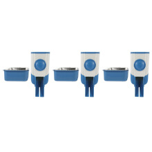 3Sets Convenient Hanging Rabbit Feeder PP Automatic Food Dispenser