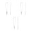 6Pcs Silver Clay Measuring Caliper Durable Steel Simple Measuring Tool 4
