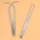 6Pcs Silver Clay Measuring Caliper Durable Steel Simple Measuring Tool 11