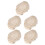 5Pièces En Tissu Beige Pour Panier De Pâte Cuisson 1