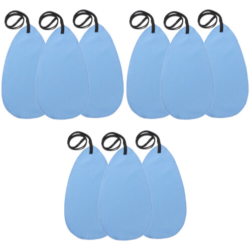 9Pcs Soft Blue Microfiber Cloth for Sax Clarinet Flute Cleaning