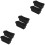 6Pcs Black Silicone Grease Cup Liners Reusable Outdoor Drip Pan Liners 6
