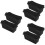 6Pcs Black Silicone Grease Cup Liners Reusable Outdoor Drip Pan Liners 7