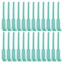 100Pcs Waterproof PVC Wristbands Sky-Blue Writable Id Bands for Kids