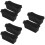6Pcs Black Silicone Grease Cup Liners Reusable Outdoor Drip Pan Liners 8