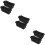 6Pcs Black Silicone Grease Cup Liners Reusable Outdoor Drip Pan Liners 10