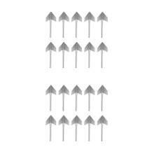20Pcs Silver Stainless Corner Puttying Trowel with Ergonomic Grip