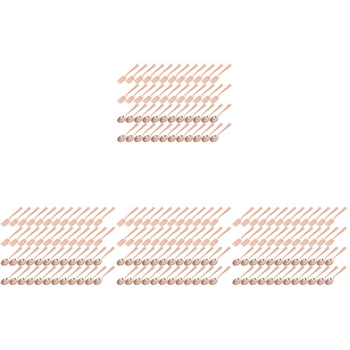 192Pcs Rose Gold Utensils and for Cake