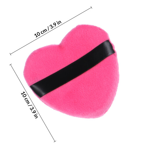 Face Powder Puff Soft Cotton Puff Pink 4pcs 1