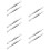 10Pcs Metal Stamp Tweezers Durable Non-Slip Precision Work Tool 10