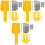 3Sets Yellow Drill Guide Set Doweling Woodworking Tools 3