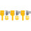 3Sets Yellow Drill Guide Set Doweling Woodworking Tools 4