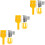 3Sets Yellow Drill Guide Set Doweling Woodworking Tools 5