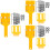 3Sets Yellow Drill Guide Set Doweling Woodworking Tools 6