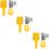 3Sets Yellow Drill Guide Set Doweling Woodworking Tools 9