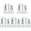 125Sets Silver Petal Nut Expansion Inserts for Hardboard Durable Use 1