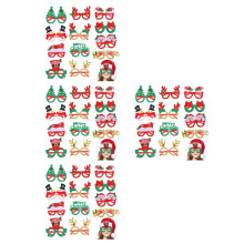 48Pièces Lunettes De Noël Multicolores Décoration