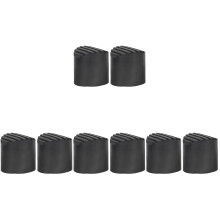 8St Ladder Pootkappen Rubber Antislip Demping Vloerbeschermer Zwart