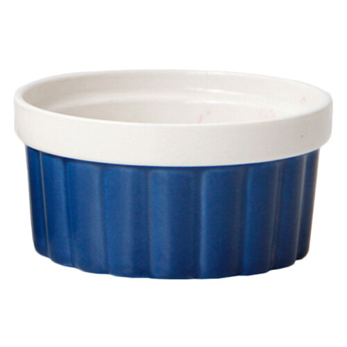 3Pcs Durable Blue Ceramic Dessert and Cooking Bowls 1