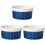 3Pcs Durable Blue Ceramic Dessert and Cooking Bowls 1