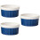 3Pcs Durable Blue Ceramic Dessert and Cooking Bowls 7