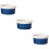 3Pcs Durable Blue Ceramic Dessert and Cooking Bowls 9