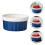3Pcs Durable Blue Ceramic Dessert and Cooking Bowls 10