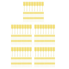 600Pcs Yellow PP Cable Labels with Waterproof Self-Locking Tie Markers