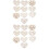 20Pièces Décor Creux Bois Naturel DIY Scrapbooking 5