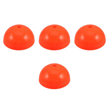 4Pcs Durable Orange ABS Soccer Training Pole Bases for Outdoor Sports