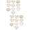 20Pièces Décor Creux Bois Naturel DIY Scrapbooking 6