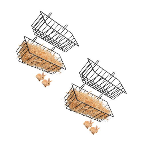 4Pcs Rabbit Feeder Racks Wear-Resistant Hanging Storage for Small Pets