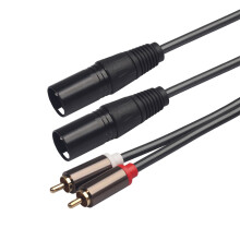 1Dubbele Xlr Male Male Audio Kabel Voor Hifi Speaker