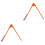 2Pcs Durable Carpenter Compass Scribing Tool Orange for Woodworking 3