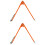 2Pcs Durable Carpenter Compass Scribing Tool Orange for Woodworking 5