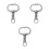 3Pcs Reusable Silver Bull Nose Rings Spring-Loaded Traction for Cattle 1