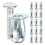 125Sets Silver Petal Nut Expansion Inserts for Hardboard Durable Use 2