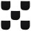 5Pcs Motorcycle Storage Bag Black Durable Velvet Large Capacity 4