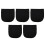 5Pcs Motorcycle Storage Bag Black Durable Velvet Large Capacity 5