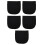 5Pcs Motorcycle Storage Bag Black Durable Velvet Large Capacity 6