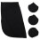 5Pcs Motorcycle Storage Bag Black Durable Velvet Large Capacity 7