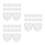 300Pcs White PP Plastic Spice Storage Jars Leak Proof Clear Containers 10